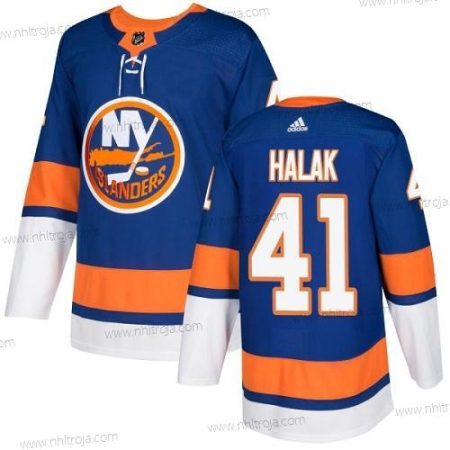 Ungdomen New York Islanders #41 Jaroslav Halak Royal Blå Autentisk Stitched NHL Hemma Tröjor