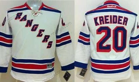 Ungdomen New York Rangers #20 Chris Kreider Vit Tröjor