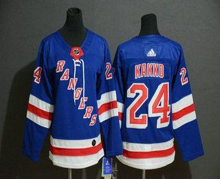 Ungdomen New York Rangers #24 Kaapo Kakko Royal Blå Hockey Stitched NHL Hemma Tröjor