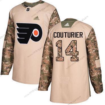 Ungdomen Philadelphia Flyers #14 Sean Couturier Camo Autentisk 2017 Veterans Day Stitched NHL Tröjor