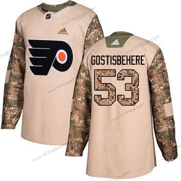 Ungdomen Philadelphia Flyers #53 Shayne Gostisbehere Camo Autentisk 2017 Veterans Day Stitched NHL Tröjor