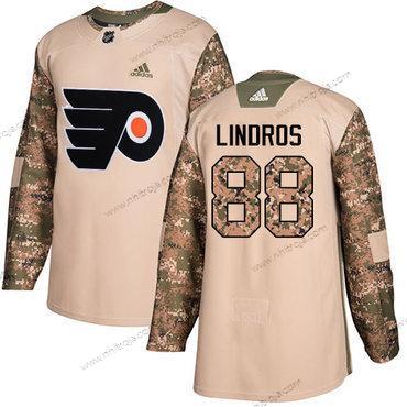 Ungdomen Philadelphia Flyers #88 Eric Lindros Camo Autentisk 2017 Veterans Day Stitched NHL Tröjor