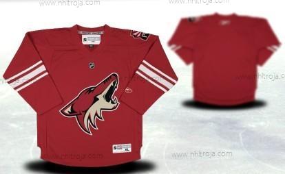 Ungdomen Phoenix Coyotes Skräddarsydda Röd Tröjor