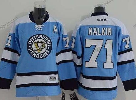 Ungdomen Pittsburgh Penguins #71 Evgeni Malkin Alternativ Blå NHL Reebok