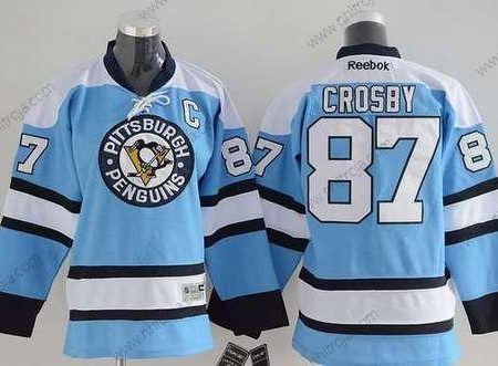 Ungdomen Pittsburgh Penguins #87 Sidney Crosby Alternativ Blå NHL Reebok Tröjor