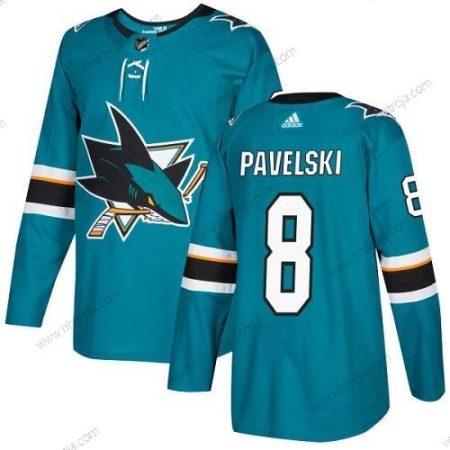 Ungdomen San Jose Sharks #8 Joe Pavelski Kricka Autentisk Stitched NHL Hemma Tröjor