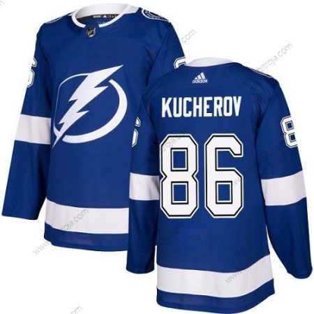 Ungdomen Tampa Bay Lightning #86 Nikita Kucherov Blå Autentisk Stitched NHL Hemma Tröjor