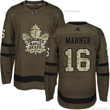 Ungdomen Toronto Maple Leafs #16 Mitchell Marner Grön Salute to Service Stitched NHL Tröjor