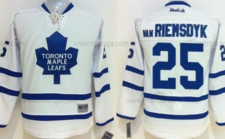 Ungdomen Toronto Maple Leafs #25 James Van Riemsdyk Vit Stitched NHL Tröjor