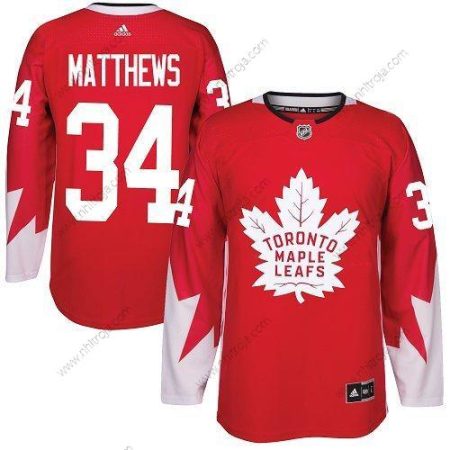 Ungdomen Toronto Maple Leafs #34 Auston Matthews Röd Alternativ Stitched NHL Tröjor