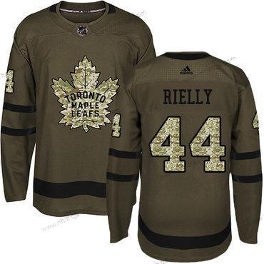 Ungdomen Toronto Maple Leafs #44 Morgan Rielly Grön Salute to Service Stitched NHL Tröjor