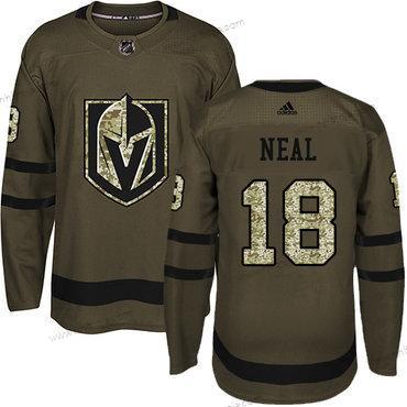 Ungdomen Vegas Golden Knights #18 James Neal Grön Salute to Service Stitched NHL Tröjor