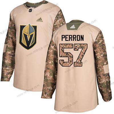 Ungdomen Vegas Golden Knights #57 David Perron Camo Autentisk 2017 Veterans Day Stitched NHL Tröjor