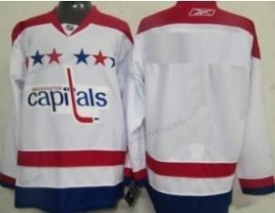 Washington Capitals Skräddarsydda 2011 Vit Vinter Klassisk Tröjor